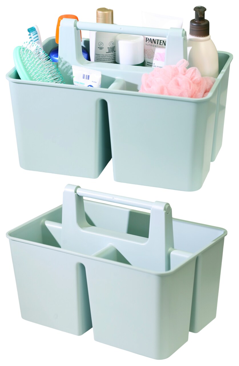 Enjoy Organizer | Shower Caddy Organizer with Handle, 3 Compartments, Portable Storage Bin for Bathroom, Dorm, Gym -Made In USA
